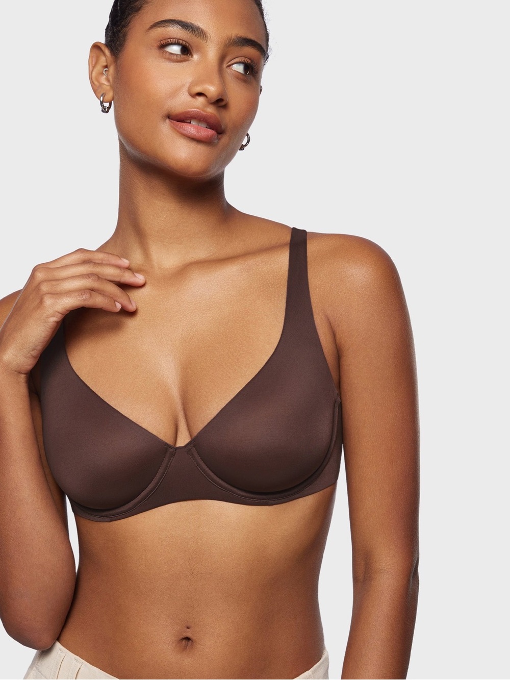 Inlyric Mesh Balconette Bra in Hazelnut (38C)